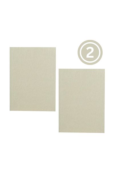 Paper-Oh Yuko-Ori Pearl White A6 Lined No Closure 128 Pages 100gsm Notebook (Pack of 2)