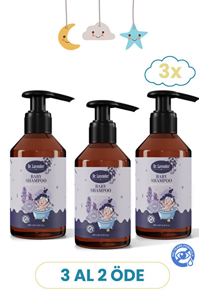 Dr.Lavender Bitkisel Lavanta Özlü 3'lü 250 Ml Bebek Şampuanı