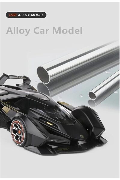 Yelajoy Toy Cars,Lambo V12 Race Car Toy,with Light and Sound 1:22 Diecast Metal Model,for 3+ Year Old Boys