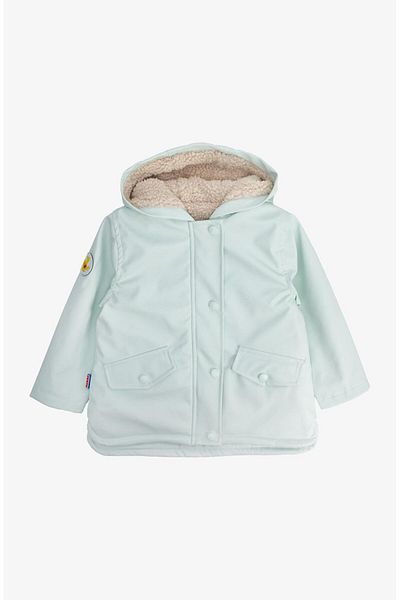 Haribo Light Green Children's Coat with Fur Inside