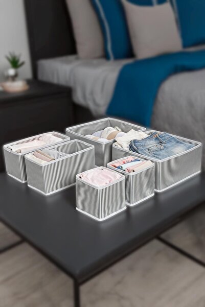 ALAS Drawer Organizer for 4 Pieces Gray