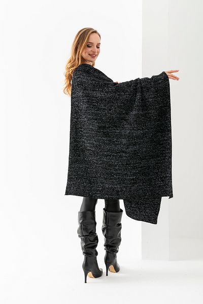 Wega Moda Glitter Plain Knit, Κομψό άνετο μαλακό σάλι ώμου - Αξεσουάρ για μπράτσα