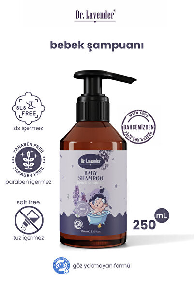 Dr.Lavender Bitkisel Lavanta Özlü 3'lü 250 Ml Bebek Şampuanı