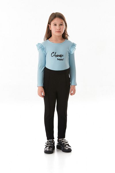 Fulla Moda Elastic Waist Cuffed Girls' Leggings