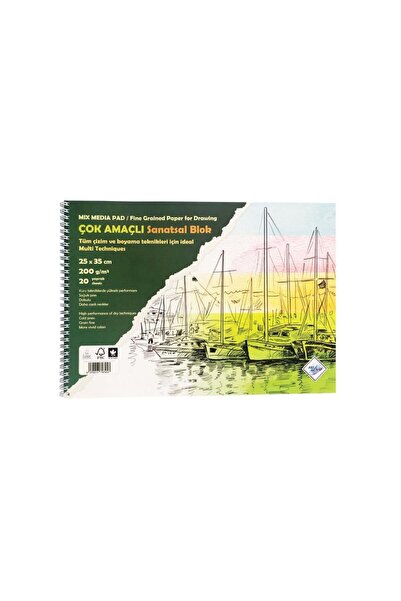 ART Liva Sanatsal Resim Defteri Multi Teknik 20 Sayfa 25x35 200gr