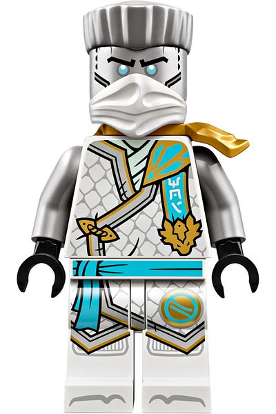 LEGO Custom Minifigure - White Ninja Zane Dragóns Orthopy Tournament Ejendom Tura Karakallar
