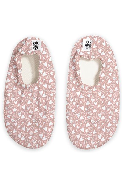 Ella Bonna Non-Slip Sole, Unisex Baby, Children's Sea Shoes, Pool Booties, Powder Hearts