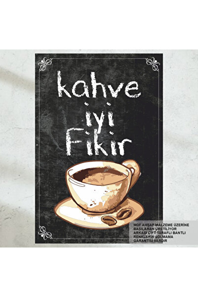 Hayat Poster kahve iyi fikir ev mutfak kafe dekorasyon tablo retro ahşap poster