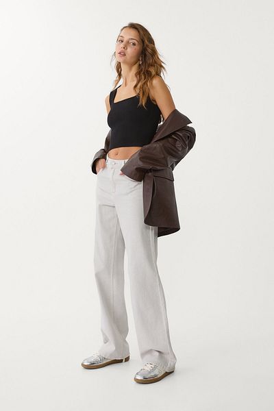 Stradivarius Fitted knit top