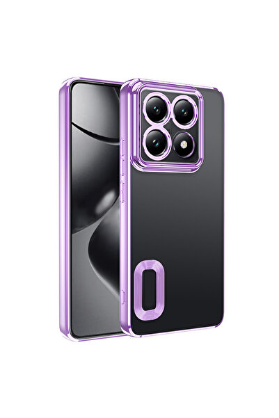 ZM STORE Xiaomi 14t Pro Compatible Case Camera Protection Transparent Cover Featuring Logo Omega