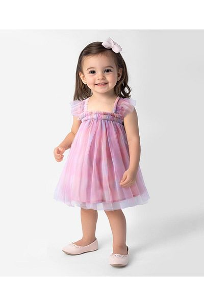 SAPS SAPS Square Neck Sleeveless Party Dress - Purple