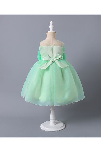 Mark & Mia Mark & Mia Back Bow Detailed Sleeveless Party Frock - Green