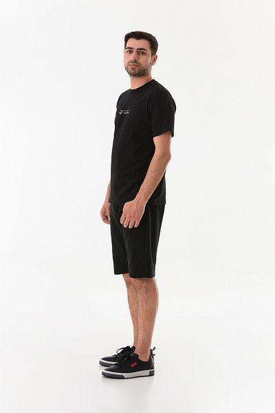 Fulla Moda Μπλουζάκι με ανάγλυφο εμπριμέ λαιμόκοψη