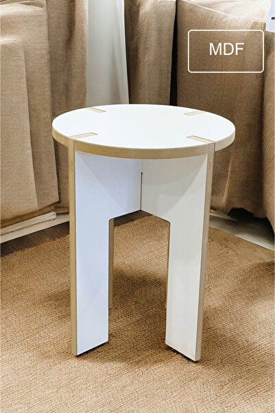 PEKA Minimalist MDF Demonte Tabure - Geçmeli Tasarım - Kolay montaj