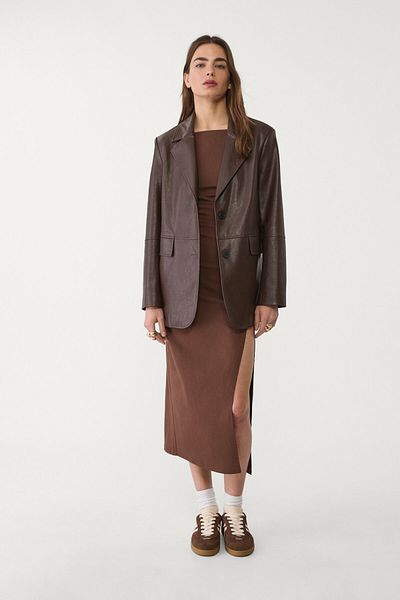 Stradivarius Midi halter dress