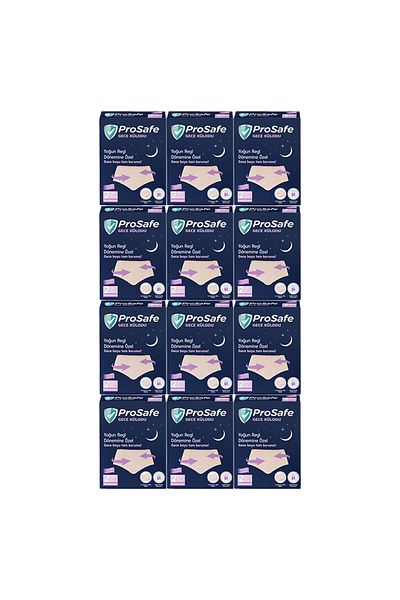 PROSAFE Night Panties Special for Intense Menstrual Period 12 Pack 24 Pieces