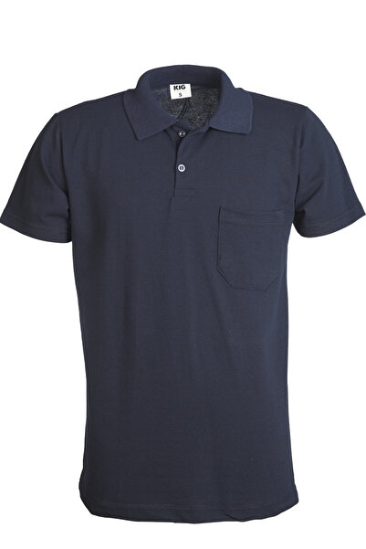 KIG Kocaeli İş Güvenliği تي شيرت صيفي للأعمال بياقة بولو وجيب بيكيه