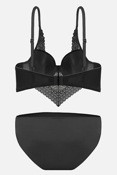 Wonna Σετ σουτιέν Kyle Lace - Εσωρούχο χωρίς επένδυση - 6011 - Μαύρο