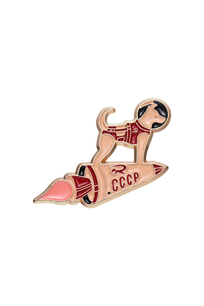 Choice دبابيس مينا على شكل رائد فضاء لايكا XZ9691، دبابيس مخصصة لرائد فضاء، د...