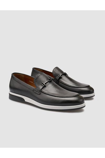 Cabani 100% Genuine Leather Black Men's Loafer