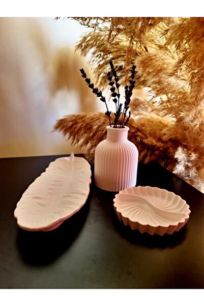 Dekor 3'lü Beyaz Organizer Set