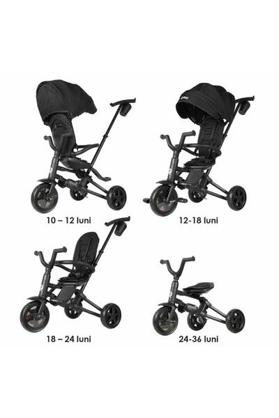QPLAY Tricicleta ultrapliabila Qplay Nova Niello Negru