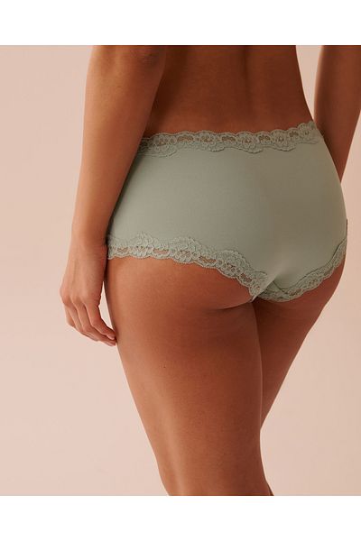 La Vie en Rose Super Soft Lace Trim Boyleg Panty