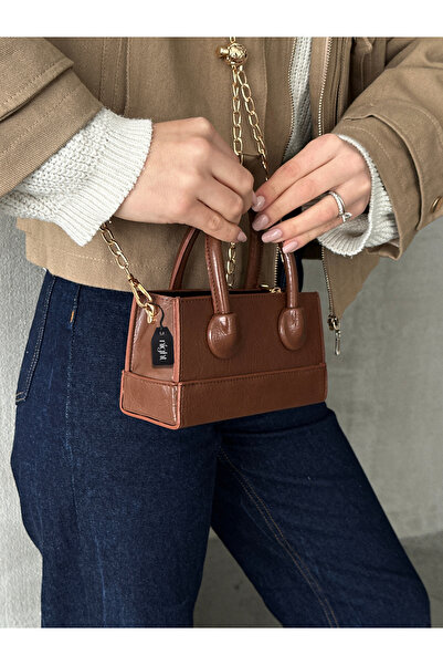 Night Minnie Model Deri Kadın El Ve Omuz Çantası