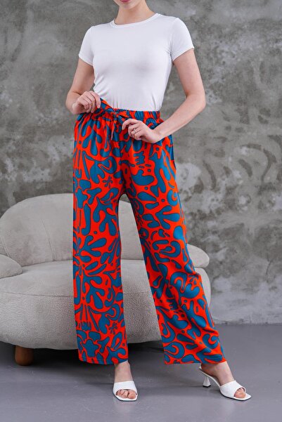 WestBound Women's Summer Comfortable Digital Print Patterned Viscose Trousers