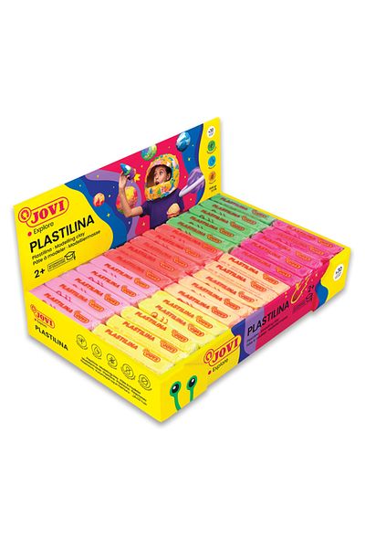 Jovi 70F 50Gr Non-Drying Play Dough Neon 5 X 6 Colors - Box of 30