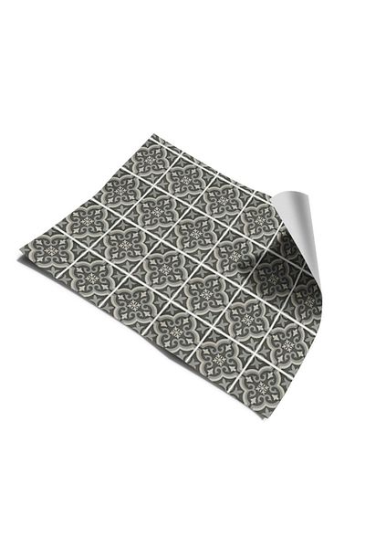 Bigaimaj 60 cm x 100 cm γκρι πλαστικοποιημένο πλακάκι με πέτρινο σχέδιο δαπέδου