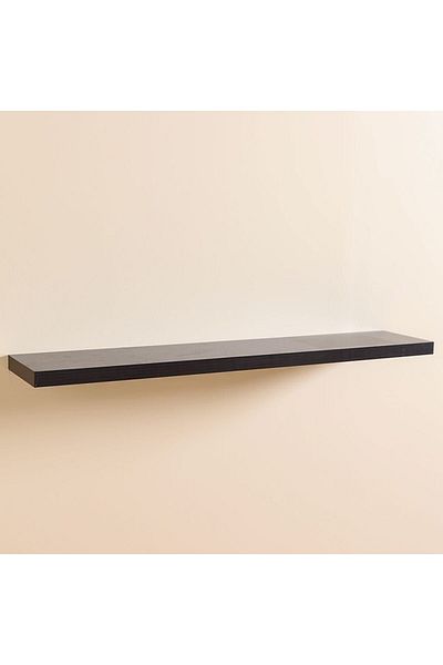 Danube Home Grande Floating Shelf Wall Shelves Walnut L120xw23.5xh3.8cm
