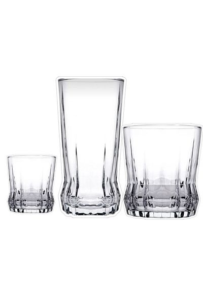 Paşabahçe Gaia 18 Piece Water Soft Drink Glass Set