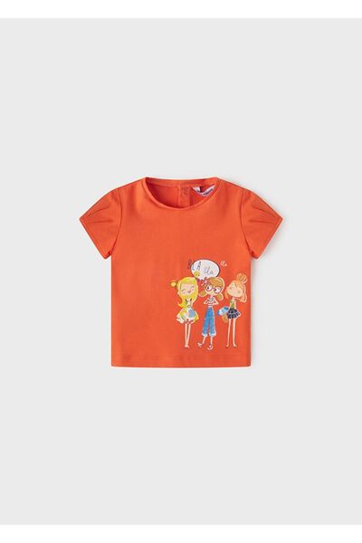 MAYORAL Kız Bebek Turuncu Tshirt-kısa Kol