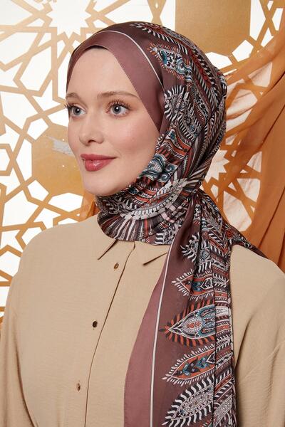 Levidor Dusty Rose Circular Indian Silk Shawl