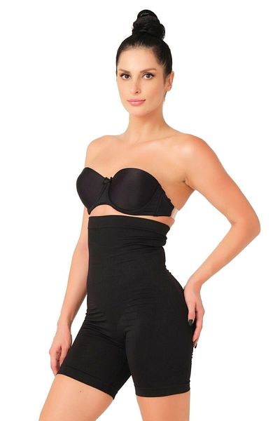 Emay Black Mi 2007 High Waist Long Corset