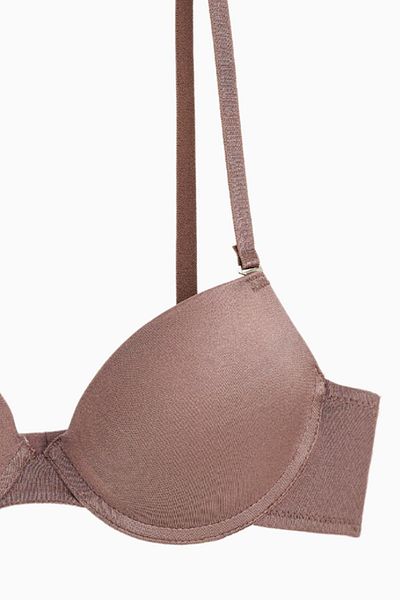 Wonna Luna Micro σουτιέν με αφαιρούμενο λουράκι - Soft Push Up, Semi-Filled - Basic - 2533 - Bronze Brown