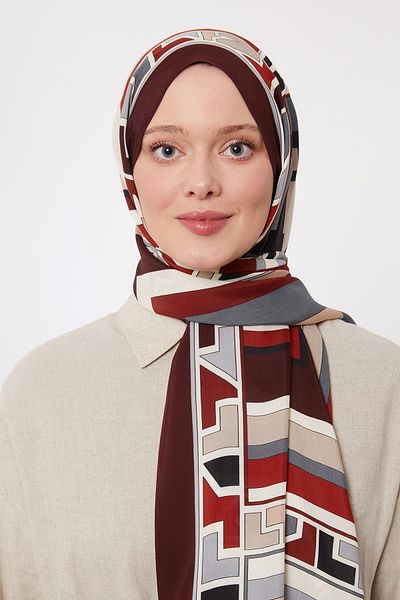 Levidor Royal Shawl με γεωμετρικό σχέδιο