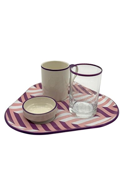 MEVLANA BAZAAR Single 4 Piece Coffee Cup Presentation Set