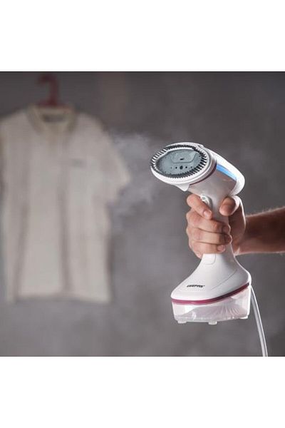 Geepas GGS25021 Handheld Garment Steamer – 1370-1630W, Fast Heating, Auto Shut-Off, Ceramic Head