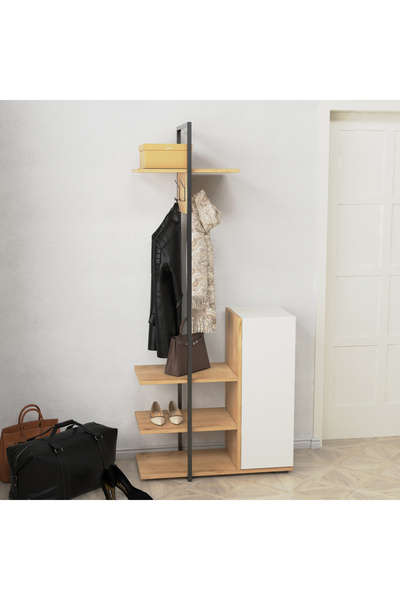 lagomood Rone Portmanto Beyaz Meşe