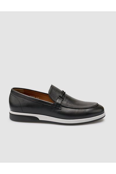 Cabani 100% Genuine Leather Black Men's Loafer