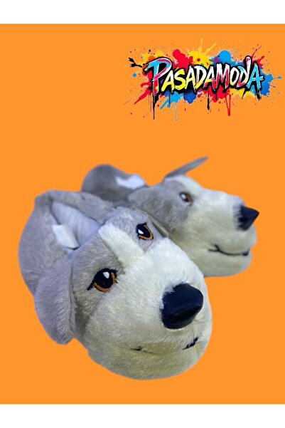 PASADAMODA KÖPEK FİGÜRLÜ EV PANDOFU P-648