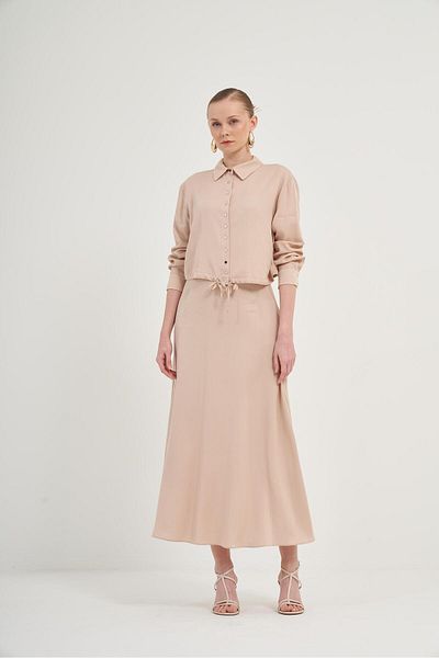 FTZ WOMEN Women's Skirt Tansel Suit Beige 31007