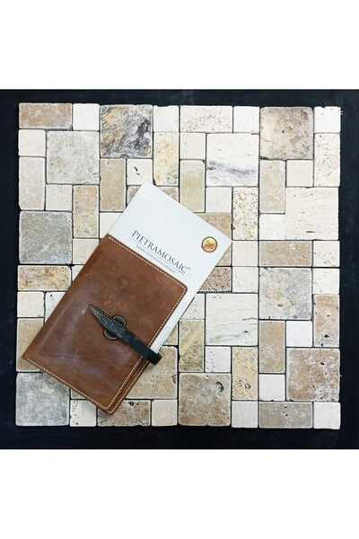 Pietramosaic ROMAN PATTERN MIX TRAVERTEN ESKİTME MOZAİK