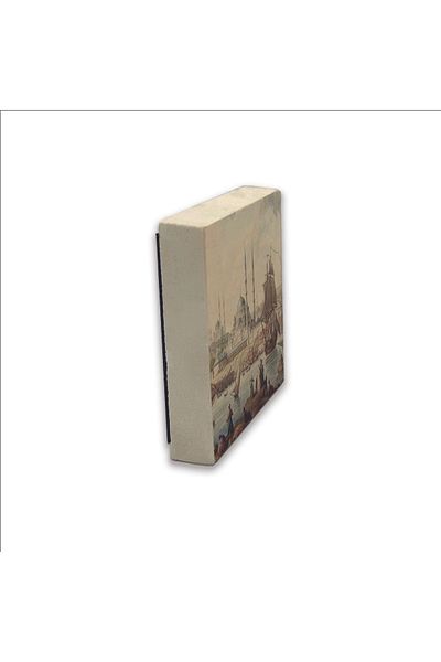 Sadrazam Magnet din piatră naturală imprimat Eminönü New Mosque 5x5 Krt-40
