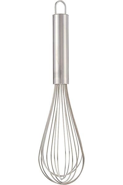 RAJ RK0053 12-Inch Steel Tube Whisk – Silver, Balloon Wire, Cooking, Blending, Whisking & Stirring