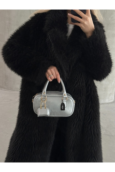 Night Дамска чанта за ръка и рамо Bonnie Model Silver Charm