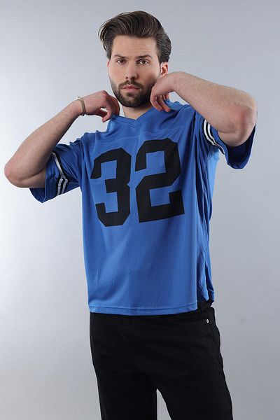 Madmext Ανδρικό μπλουζάκι Saks Printed Oversize