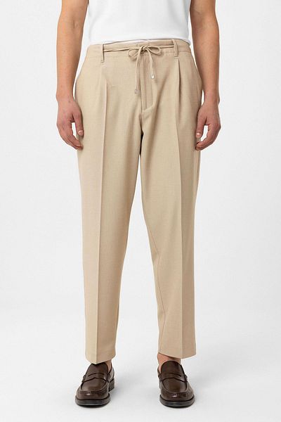Antioch Beige Jogger Relaxed Fit Men's Trousers